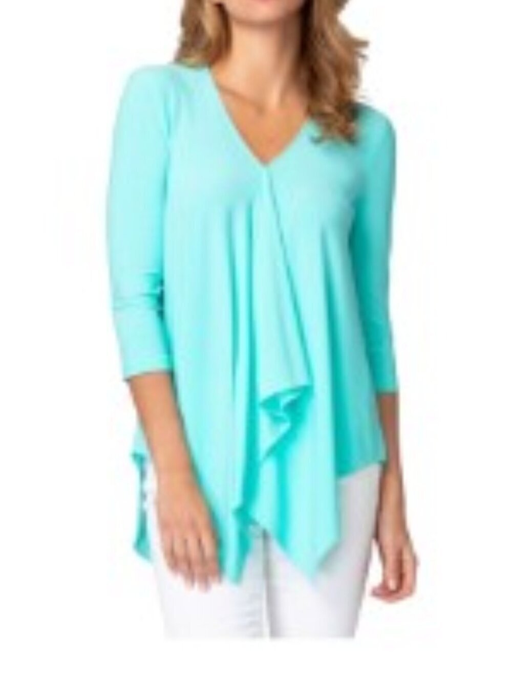 Joseph Ribkoff 3/4 Sleeve Kerchief Hem Tunic 16